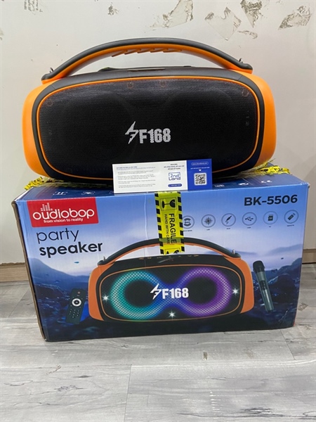 Loa Bluetooth F168 BK-S506 - Màu đen - Ngoại hình: 98% - FullBox