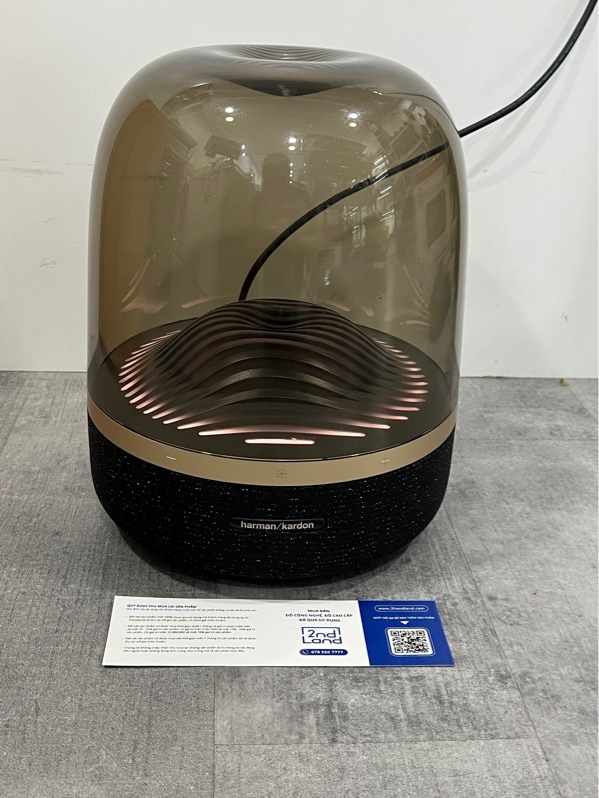 Loa Bluetooth Harman Kardon Aura Studio 3 Gold - 130W RMS - Màu đen đồng - Ngoại hình 97% - Kèm nguồn