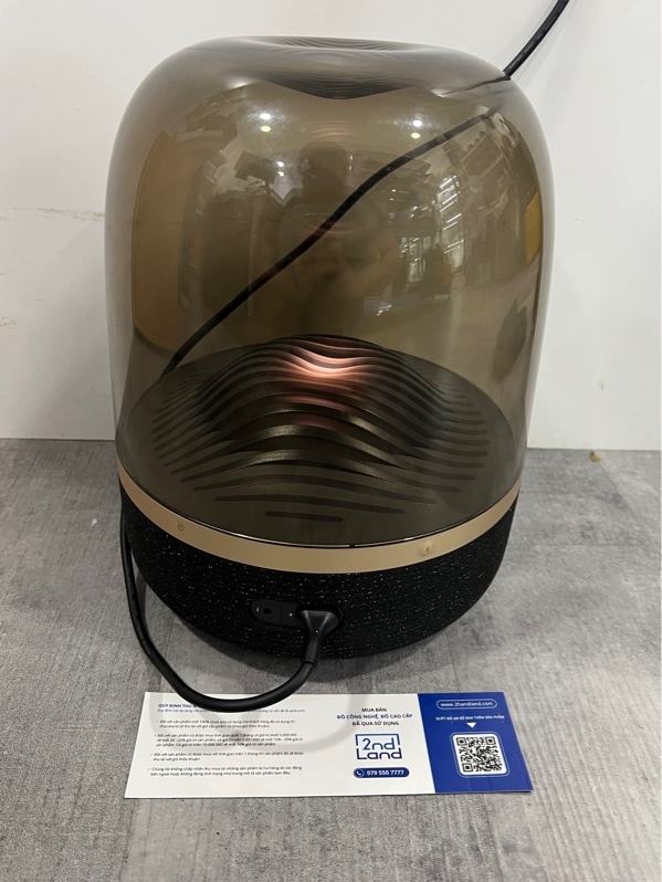 Loa Bluetooth Harman Kardon Aura Studio 3 Gold - 130W RMS - Màu đen đồng - Ngoại hình 97% - Kèm nguồn
