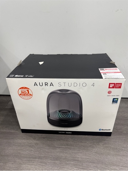 Loa Bluetooth Harman Kardon Aura Studio 4 - Màu đen - Ngoại hình 98% - Fullbox kèm chân đế