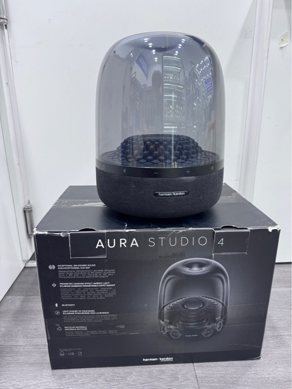 Loa Bluetooth Harman Kardon Aura Studio 4 - Màu đen - Ngoại hình 98% - Kèm box