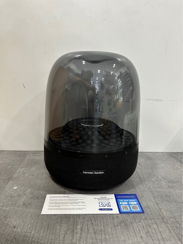 Loa Bluetooth Harman Kardon Aura Studio 4 - Tổng công suất là 130W - Màu đen - Ngoại hình 98% - Fullbox