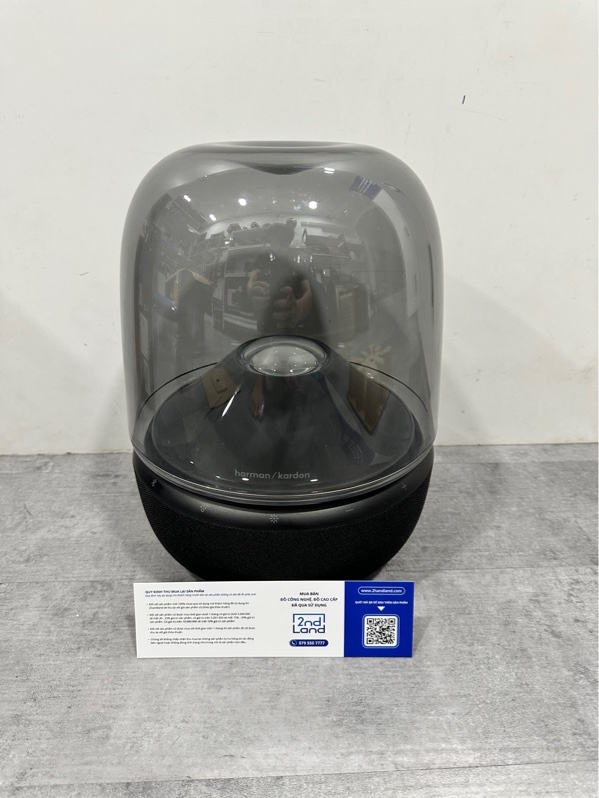 Loa Bluetooth Harman Kardon Aura Studio 5 - 160W RMS - Màu đen - Ngoại hình 99% - Còn bảo hành ở FPT đến ngày 26/4/2027 qua số điện thoại - Fullbox
