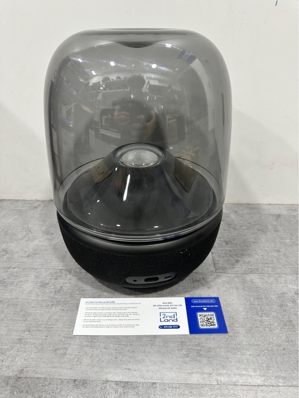 Loa Bluetooth Harman Kardon Aura Studio 5 - 160W RMS - Màu đen - Ngoại hình 99% - Còn bảo hành ở FPT đến ngày 26/4/2027 qua số điện thoại - Fullbox