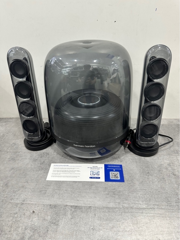 Loa bluetooth Harman Kardon SoundSticks 4 - 140W RMS - Màu đen - Ngoại hình 98% - Fullbox