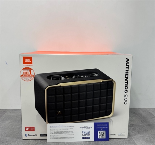 Loa Bluetooth JBL Authentics 200 - Màu đen - Newseal - Chưa kính hoạt bảo hành PGI