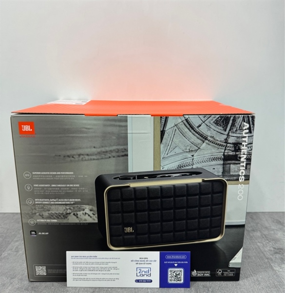 Loa Bluetooth JBL Authentics 200 - Màu đen - Newseal - Chưa kính hoạt bảo hành PGI 2