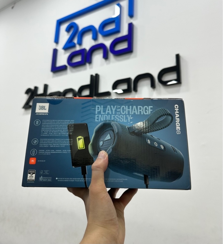 Loa Bluetooth JBL Charge 6 - Hàng PGI - 45W - Màu xanh - Newseal