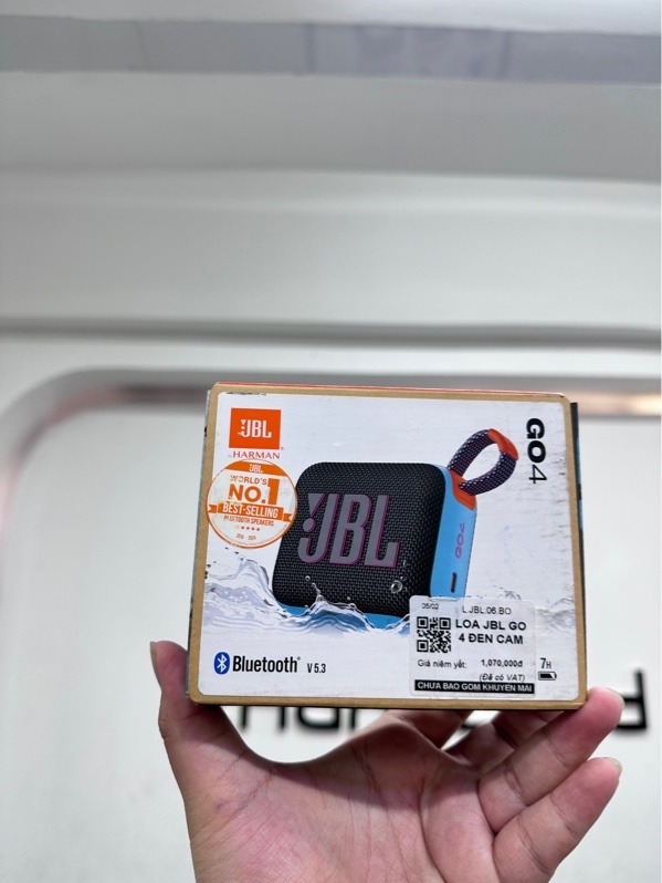Loa Bluetooth JBL Go 4 - Màu đen cam - Newseal