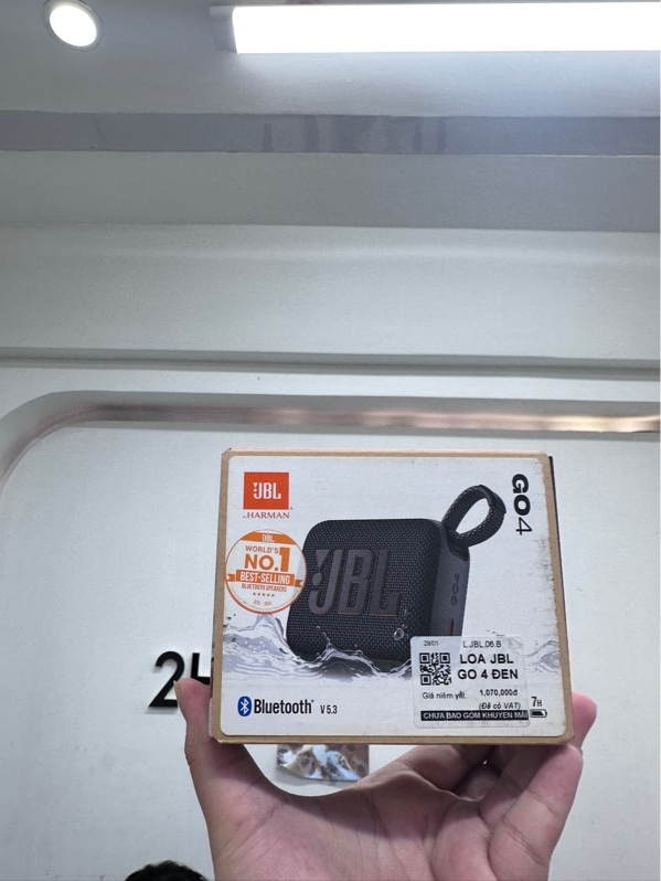 Loa Bluetooth JBL Go 4 - Màu đen - Newseal