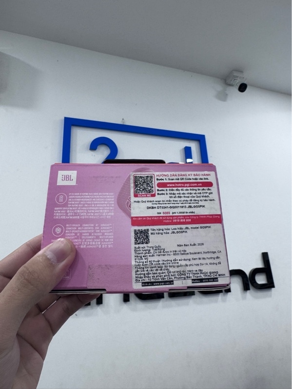 Loa Bluetooth JBL Go 5 - Màu hồng - Newseal