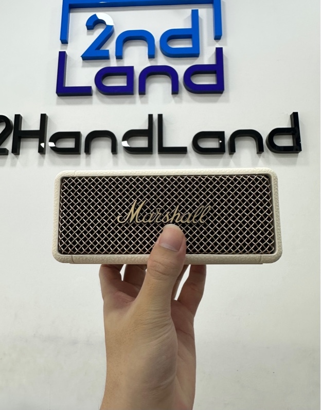 Loa Bluetooth Marshall Emberton II - 20W - Màu kem - Ngoại hình 97% - Kèm box + Dây sạc