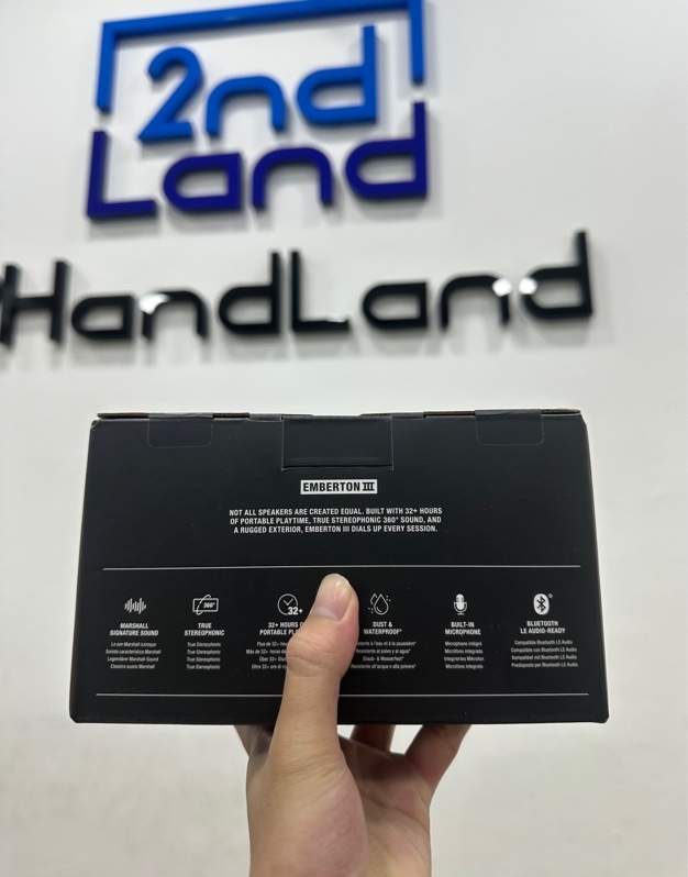 Loa Bluetooth Marshall Emberton III - Màu đen - Ngoại hình 98% - Newseal