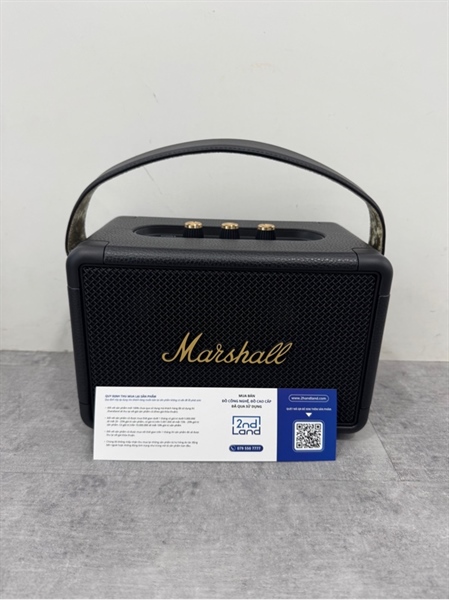 Loa Bluetooth Marshall Kilburn II- Màu đen - Ngoại hình 99% - Hàng chính hãng có tem ASH - Kèm box + dây sạc