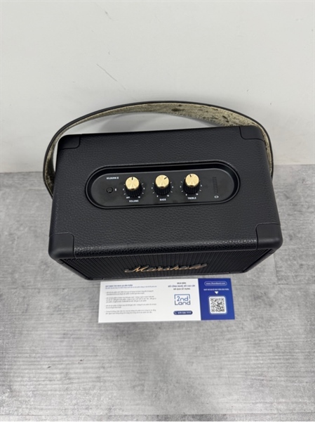 Loa Bluetooth Marshall Kilburn II- Màu đen - Ngoại hình 99% - Hàng chính hãng có tem ASH - Kèm box + dây sạc 2