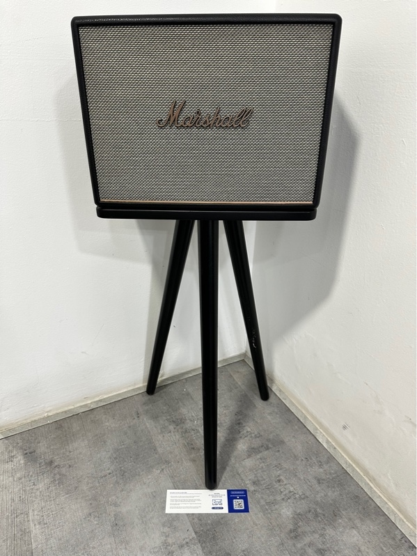 Loa Bluetooth Marshall Woburn III - Tổng công suất 150W - Màu đen - Ngoại hình 98% - Kèm box + Nguồn + Chân đế