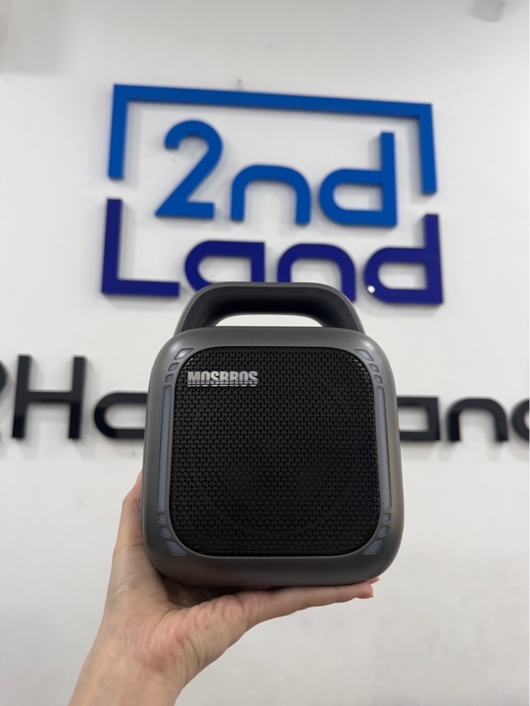 Loa Bluetooth Mosbros Karabox - Màu xám - Ngoại hình 98% - Kèm 2 mic