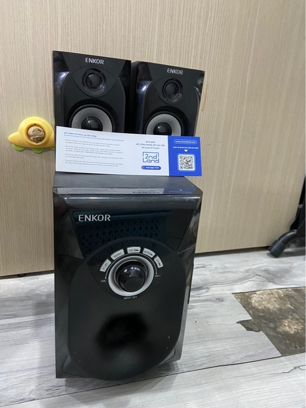 Loa Enkor R228 - Màu đen - Ngoại hình: 97% - Kèm nguồn