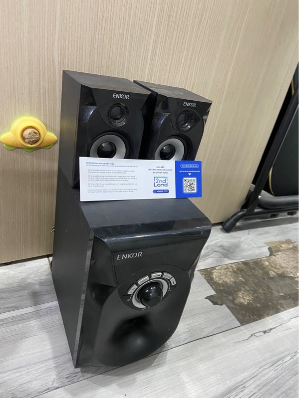 Loa Enkor R228 - Màu đen - Ngoại hình: 97% - Kèm nguồn