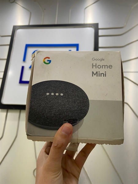 Loa Google Home Mini - Màu xám - Ngoại hình: 98% - Rè nhẹ - FullBox 3