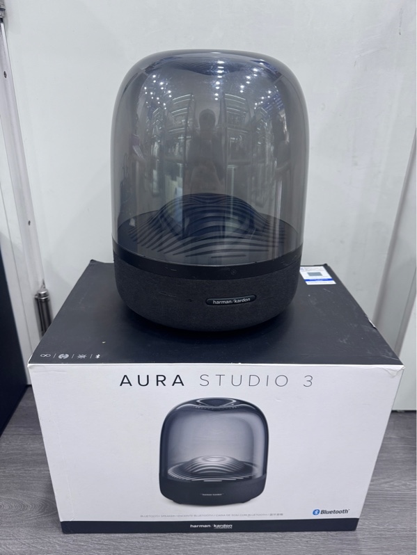 Loa Harman Kardon Aura Studio 3 - Màu đen - Ngoại hình 97% - Trầy xước - Fullbox