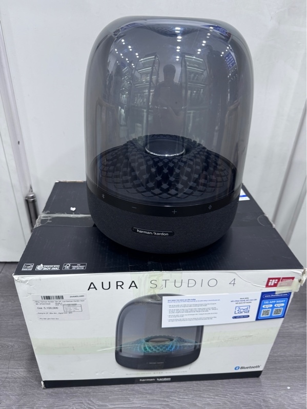 Loa Harman Kardon Aura Studio 4 - Màu đen - Ngoại hình 97,5% - Body trầy xước - Fullbox