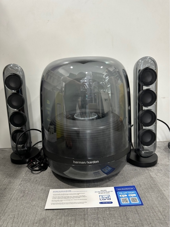 Loa Harman Kardon SoundSticks 4 - Màu đen - Ngoại hình 99% - Còn BH ở PGI qua Mã SP HKSOUNDSTICK4BLKAS TỚI NGÀY 29/12/2026 - Fullbox
