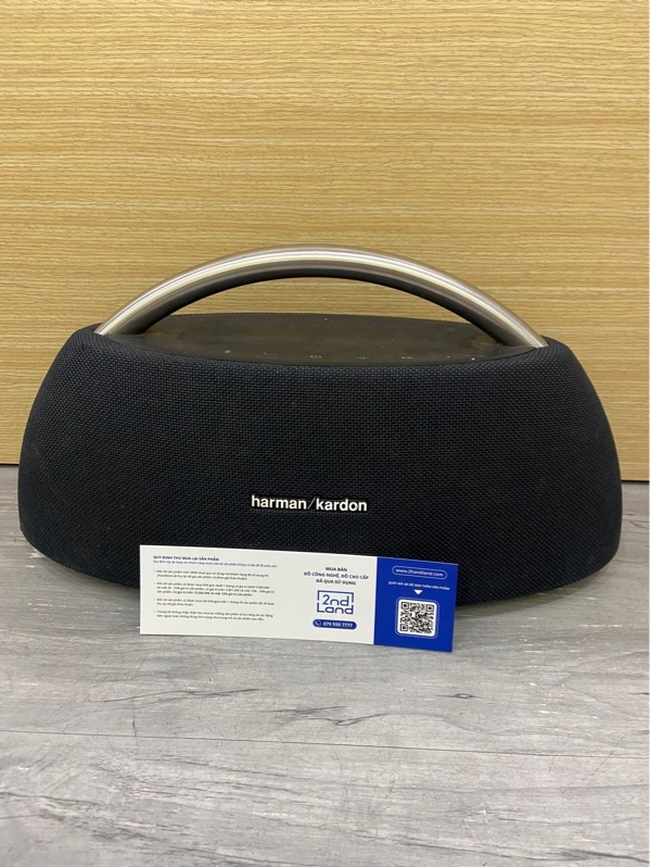 Loa HK Go Play - Màu đen - Ngoại hình: 97% - mất cao su chân - Kèm sạc