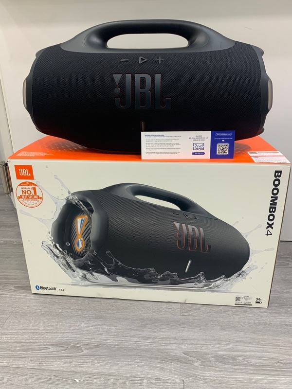Loa JBL Boombox 4 - Màu đen - Ngoại hình: 98% - Fullbox - Còn bảo hành Cellphones