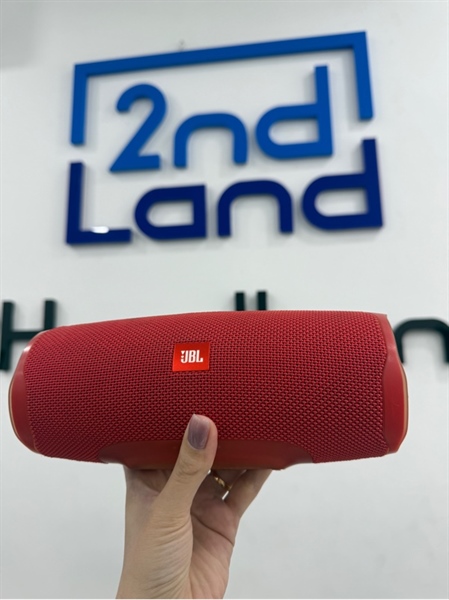 Loa JBL Charge 4 - Màu đỏ - Ngoại hình 98% - Nhựa trong ố nhẹ - Body