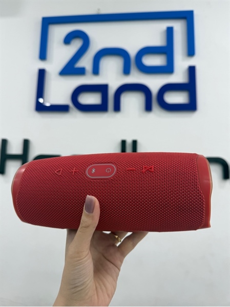 Loa JBL Charge 4 - Màu đỏ - Ngoại hình 98% - Nhựa trong ố nhẹ - Body 2