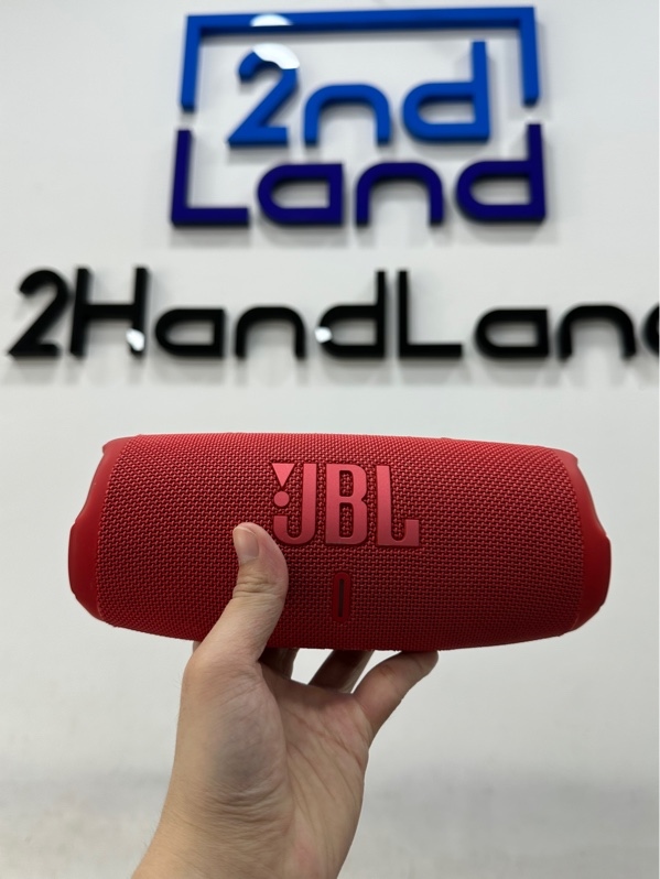 Loa JBL Charge 5 - Tổng công suất 40W RMS - Màu đỏ - Ngoại hình 97% - Tróc cao su - Kèm sạc linh kiện