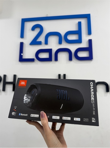 Loa Jbl charge 5 Wifi SE - Màu đen - Ngoại hình 99% - Kèm Box , cáp linh kiện