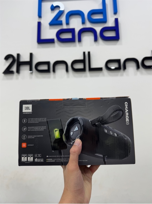 Loa JBL Charge 6 - Công suất 45W - Màu đen - Newseal