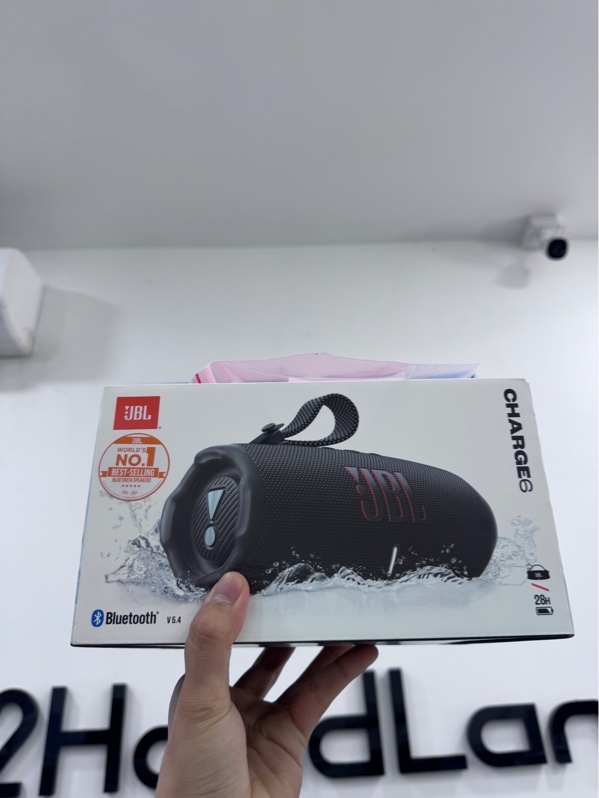 Loa JBL Charge 6 - Màu đen - Newseal - Còn BH MT Mobile tới 23/10/2027, có bill MT mobile