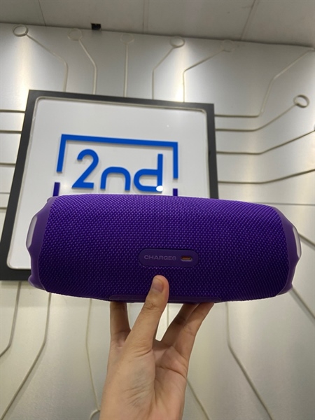 Loa JBL Charge 6 - Màu tím - Ngoại hình: 99% - Openbox - Chưa kích bảo hành 3