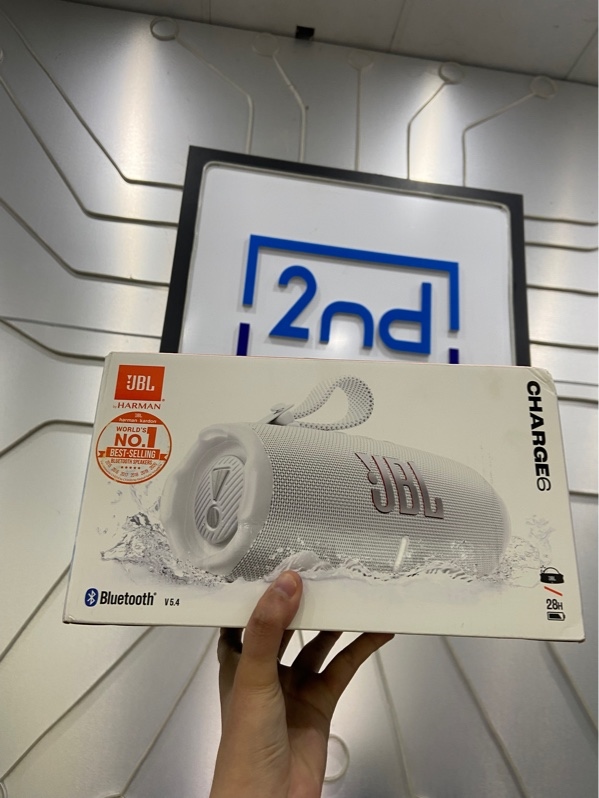 Loa JBL Charge 6 - Màu trắng - Hàng công ty PGI - Newseal