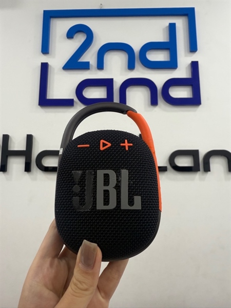 Loa JBL Clip 4 - Màu đen - Ngoại hình 97% - Mất chữ J phần cap su chống trượt bị tróc , trầy - Body