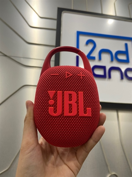 Loa JBL Clip 5 - Màu Đỏ - Ngoại hình: 99% - Body - Kèm sạc