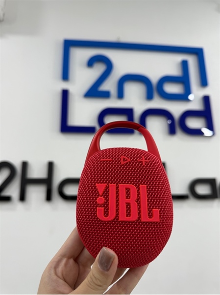 Loa JBL Clip 5 - Màu đỏ - Ngoại hình 99% - Kèm dây sạc