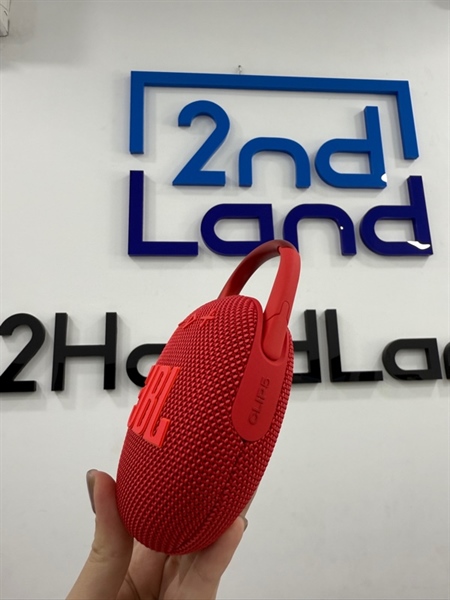 Loa JBL Clip 5 - Màu đỏ - Ngoại hình 99% - Kèm dây sạc 1