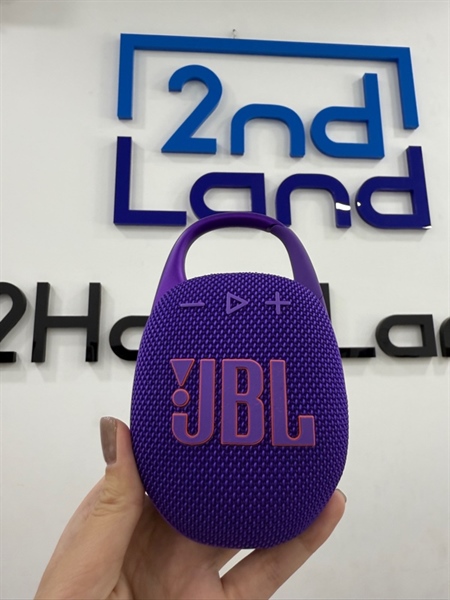 Loa JBL Clip 5 - Màu tím - Ngoại hình 99% - Kèm dây sạc