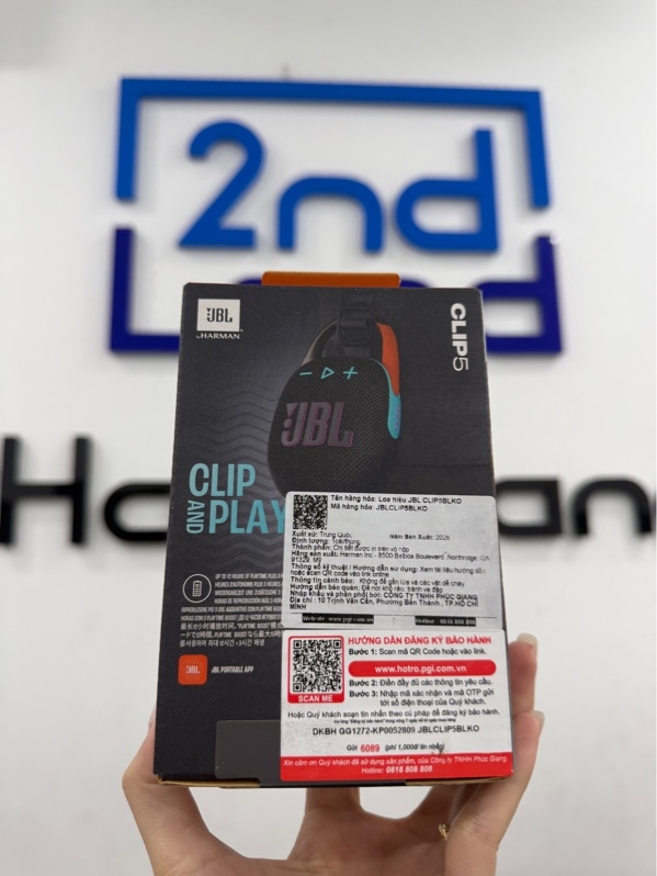 Loa JBL clip 5 - Màu xanh đen - NewSeal