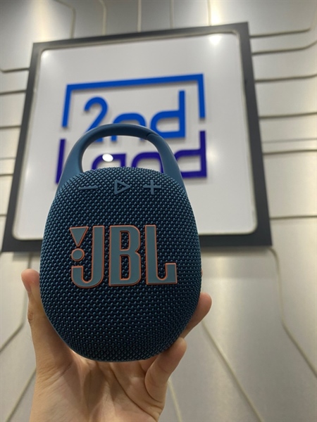 Loa JBL Clip 5 - Màu xanh - Ngoại hình: 99% - Body - Kèm sạc