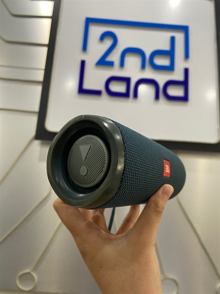 Loa JBL Flip 5 - Màu xanh - Ngoại hình: 98% - Nhựa cao su ố - Kèm hộp xốp 1