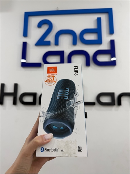 Loa JBL Flip 6 - Màu xanh - Ngoại hình 98% - Kèm Box