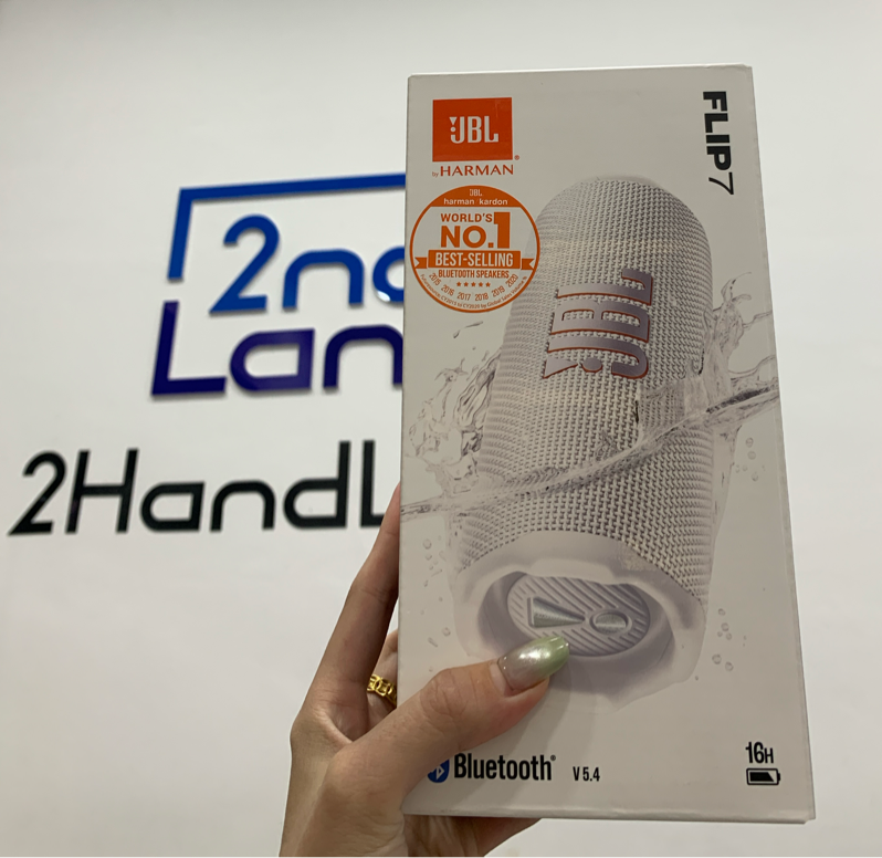 Loa JBL Flip 7 - Màu trắng - Ngoại hình: 98% - Kèm box