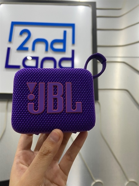 Loa JBL Go 4 - Màu tím - Ngoại hình: 99% - Body - Kèm sạc