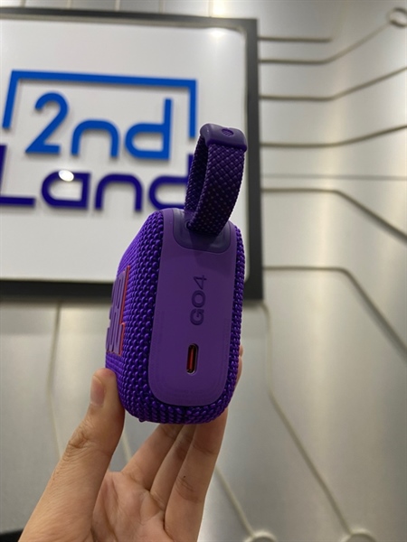 Loa JBL Go 4 - Màu tím - Ngoại hình: 99% - Body - Kèm sạc 1