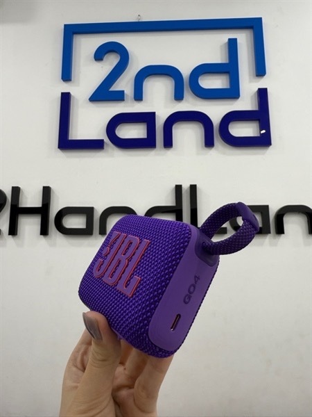 Loa JBL Go 4 - Màu tím - Ngoại hình 99% - Kèm dây sạc 1